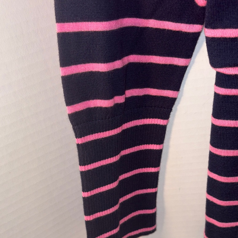 Lilly Pulitzer Navy and Pink‎ Striped Sweater M - Picture 9 of 10